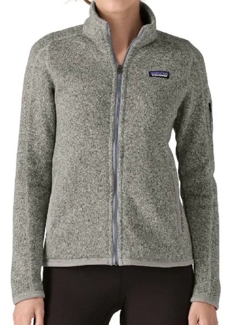 Patagonia Women's Heather Gray Full-Zip Teddy Fleece Jacket